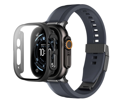 Folia ochronna na smartwatcha AmazingThing Radix z etui Apple Watch UItra 3 49 mm czarne